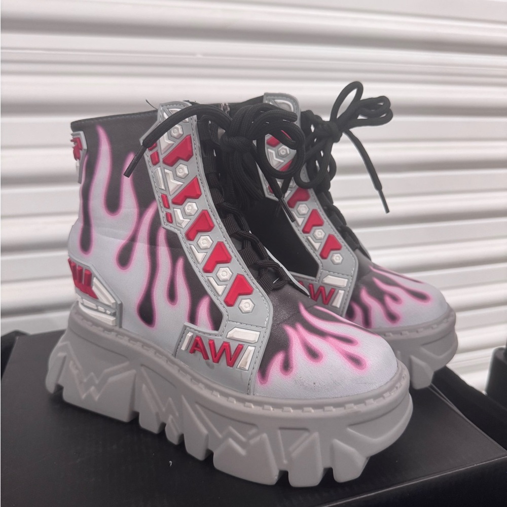 GREY GOOSEBERRY-10 PLATFORM SNEAKERS